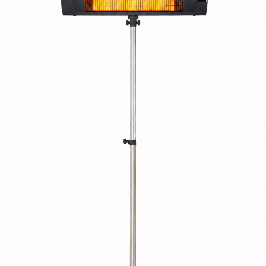 calefactor con pedestal